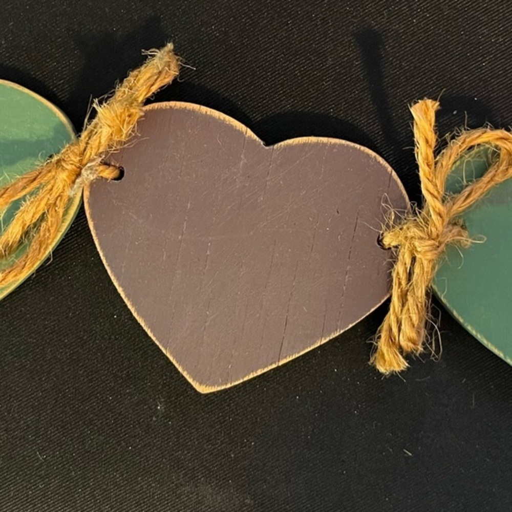 Vintage heart and candle decor